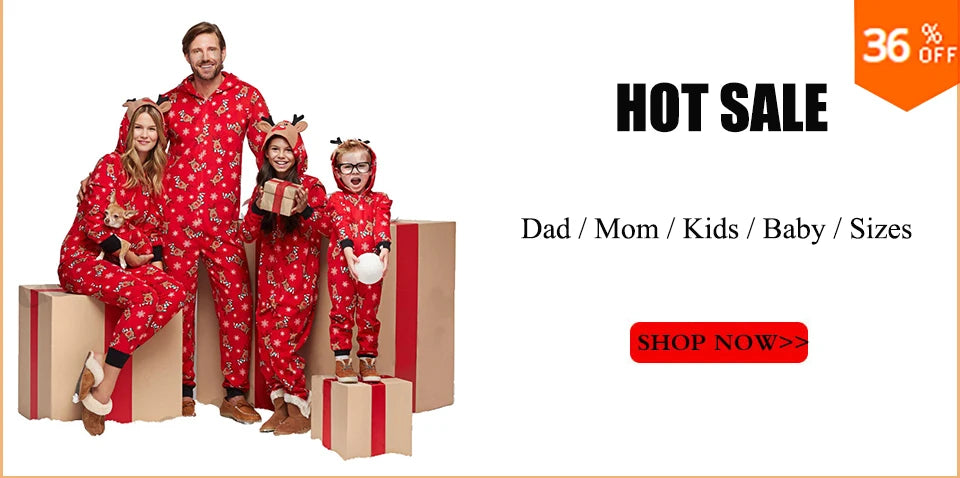 Family Matching Clothes Christmas Pajamas 2026 Mother Kids Baby Pyjamas Set Look Sleepwear Mother And Daughter Father Son Outfit