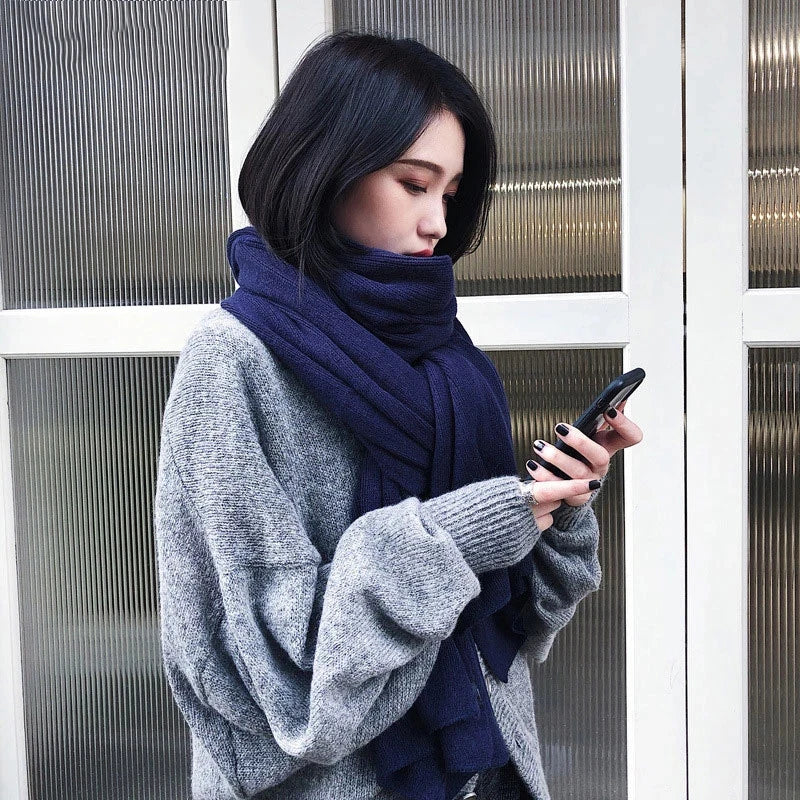 Echarpe Femme Chaude - Couleur Unie