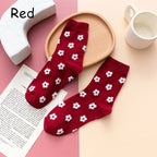 1 Pair Unisex Christmas Socks Santa Claus For Man Woman Lady Thickness Cotton Knit Xmas Funny Socks Elk Santa Stockings