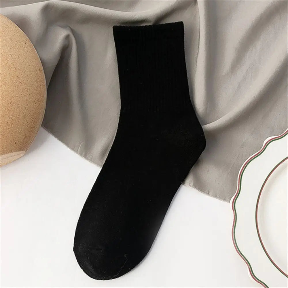 1 Pair Unisex Christmas Socks Santa Claus For Man Woman Lady Thickness Cotton Knit Xmas Funny Socks Elk Santa Stockings