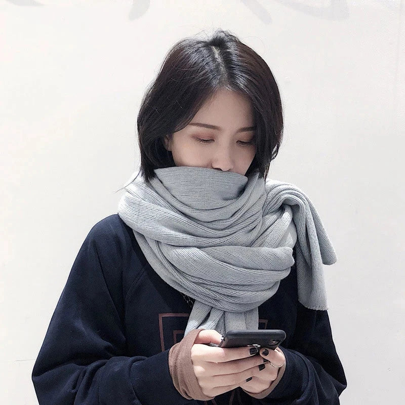 Echarpe Femme Chaude - Couleur Unie