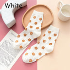 1 Pair Unisex Christmas Socks Santa Claus For Man Woman Lady Thickness Cotton Knit Xmas Funny Socks Elk Santa Stockings