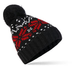 Knitted Winter Hats for Women Men Lover Couple Chirstmas Snow Beanie Retro  Baggy Pompom Thick Warm Cap