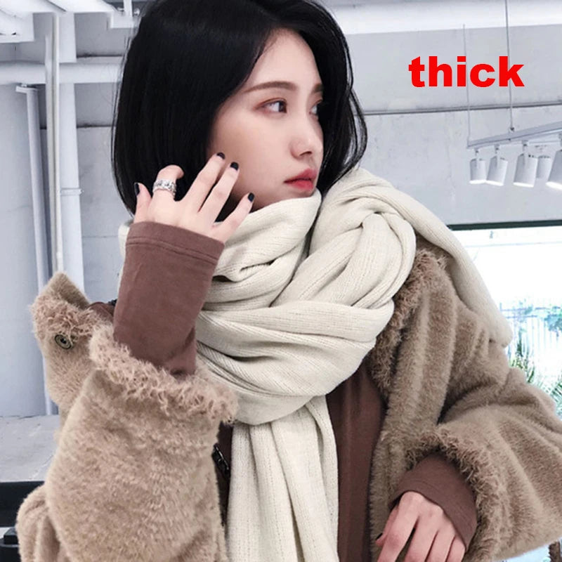 Echarpe Femme Chaude - Couleur Unie