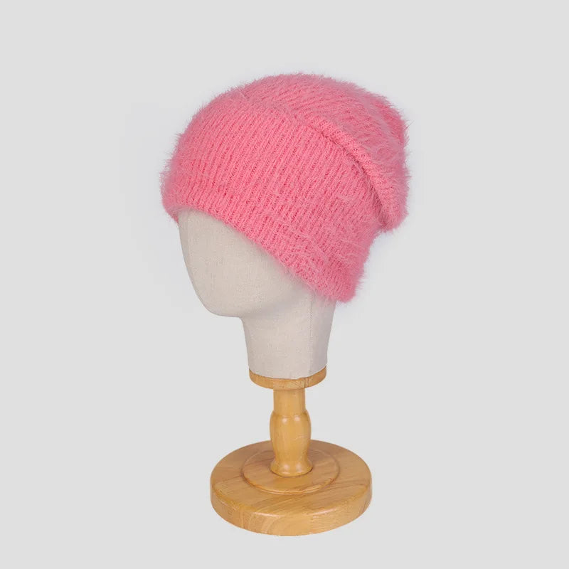 Candy Color Winter Hats Woman Cozy Knitted Beanie Women Keep Warm Soft Slouchy Baggy Cap Female Christmas Gift Fashion Casual