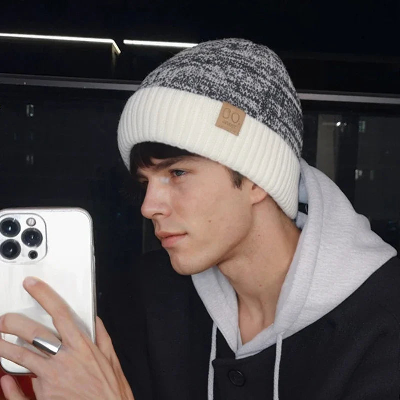 Women Brimless Cap Women Men Warm Lined Knit Ski Beanie Knitted Hats Are Suitable For Warm Daily Wear In Autumn Winter