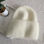 Knitted Winter Hats for Women Men Lover Couple Chirstmas Snow Beanie Retro  Baggy Pompom Thick Warm Cap