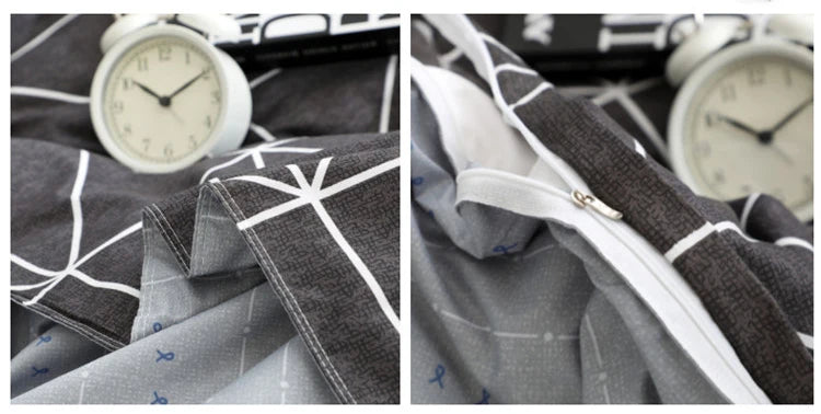 Fall Simple plaid Style Duvet Cover 220x240 Quilt Cover 1PCS Comforter Covers for double twin queen king bed size Plaid bedding