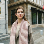 Hand Knitted Chunky Yarn Plain Scarf for Women Winter Thick Warm Soft Wool Like Scarf Fashion Long Scarves Casual Outdoor Travel