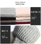 Hand Knitted Chunky Yarn Plain Scarf for Women Winter Thick Warm Soft Wool Like Scarf Fashion Long Scarves Casual Outdoor Travel