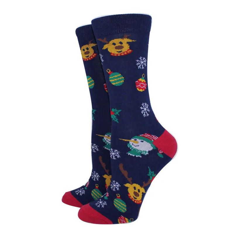 New Arrival Winter Women socks Cotton Long Christmas Socks Casual Men's Socks Santa Claus Christmas Gift Creative Socks 37-45