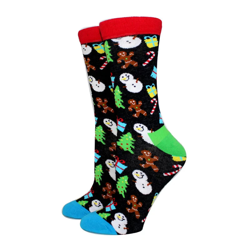 New Arrival Winter Women socks Cotton Long Christmas Socks Casual Men's Socks Santa Claus Christmas Gift Creative Socks 37-45