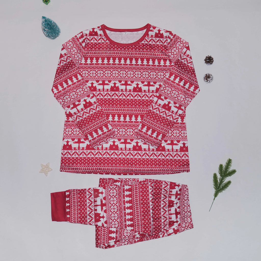 Winter 2025 Allover Print Christmas Pajamas Set Adult Kids Matching Clothes Soft Sleepwear Baby Dog Pjs Xmas Pyjamas Family Look