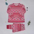 Winter 2025 Allover Print Christmas Pajamas Set Adult Kids Matching Clothes Soft Sleepwear Baby Dog Pjs Xmas Pyjamas Family Look