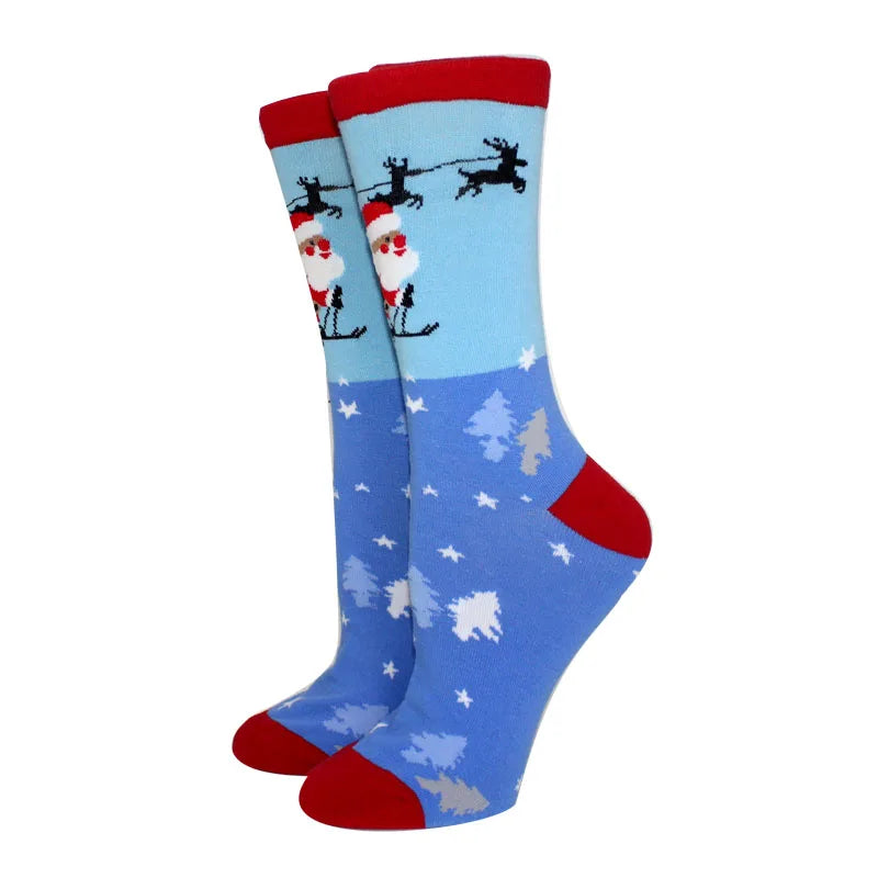 New Arrival Winter Women socks Cotton Long Christmas Socks Casual Men's Socks Santa Claus Christmas Gift Creative Socks 37-45