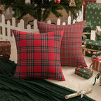Housse de Coussin Ecossais - Noël