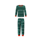 Christmas 2025 Family Matching Outfits Allover Print Mom Dad Kids 2 Pieces Pajamas Set Sleepwear Baby Romper Xmas Look Pyjamas