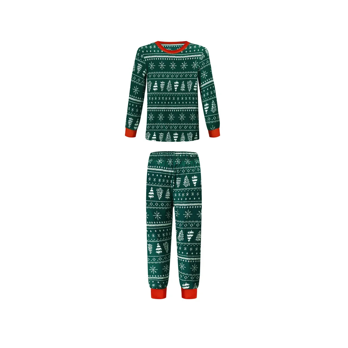 Christmas 2025 Family Matching Outfits Allover Print Mom Dad Kids 2 Pieces Pajamas Set Sleepwear Baby Romper Xmas Look Pyjamas