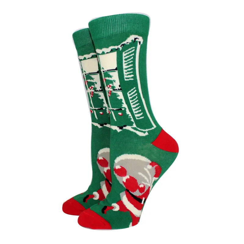 New Arrival Winter Women socks Cotton Long Christmas Socks Casual Men's Socks Santa Claus Christmas Gift Creative Socks 37-45