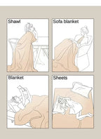 High Quality Blanket for Beds Tie Dyeing Warm Manta Single/Queen/King Flannel Fleece Thow Blanket Thick Warm Plaids Sofa Blanket