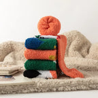 Christmas Red Thickened Coral Fleece Slippers Women's Home Socks Cozy Plush Autumn Winter Floor Socks Warmth And Style