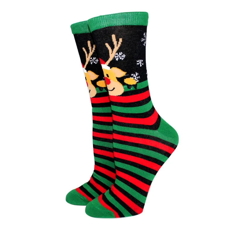 New Arrival Winter Women socks Cotton Long Christmas Socks Casual Men's Socks Santa Claus Christmas Gift Creative Socks 37-45