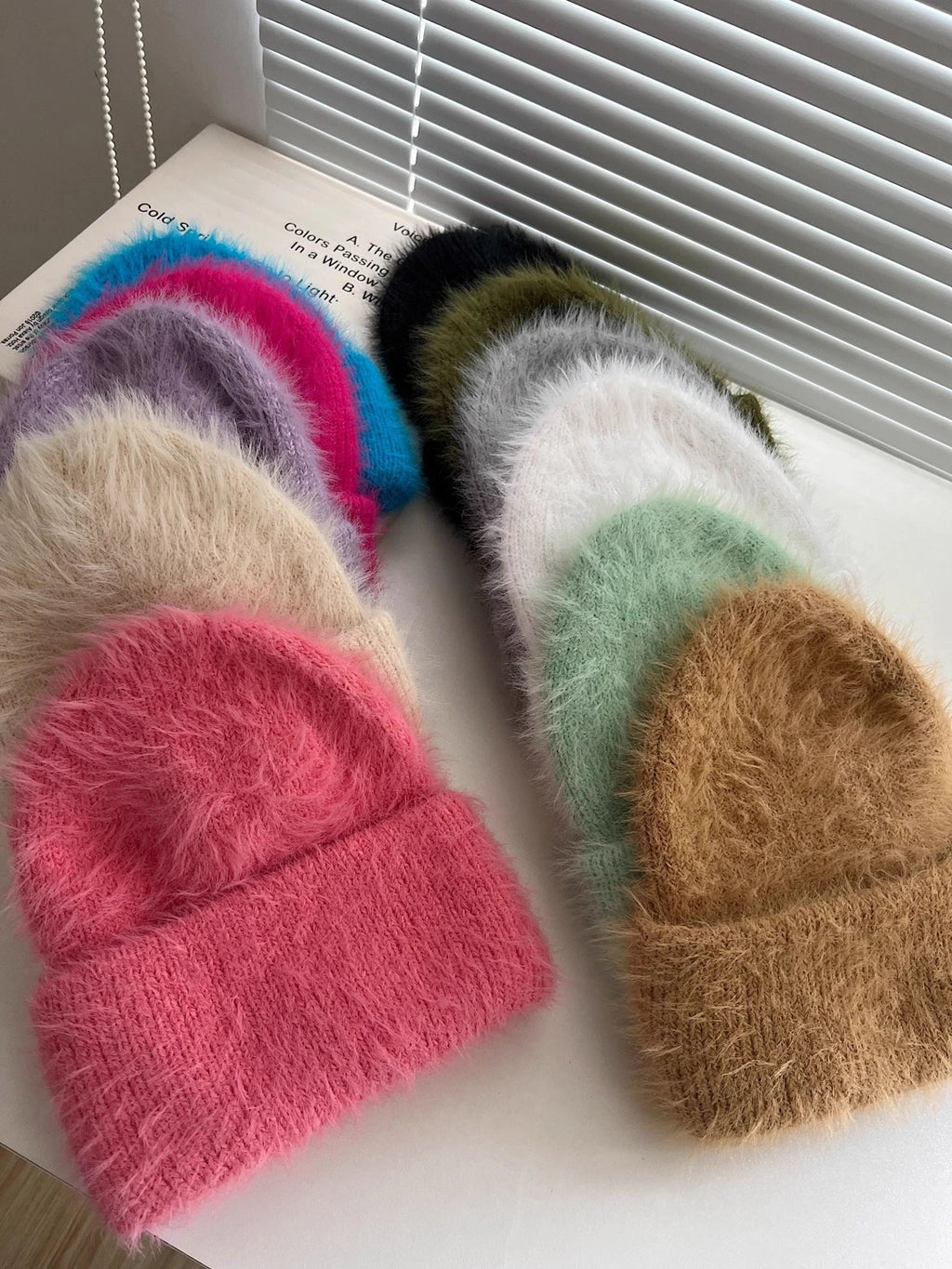 Candy Color Winter Hats Woman Cozy Knitted Beanie Women Keep Warm Soft Slouchy Baggy Cap Female Christmas Gift Fashion Casual