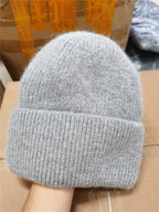 Knitted Winter Hats for Women Men Lover Couple Chirstmas Snow Beanie Retro  Baggy Pompom Thick Warm Cap