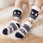 Christmas Elk Floor Socks Xmas Winter Fleece Sleeping Carpet socks Merry Christmas Gift Feliz Navidad Happy New Year 2026