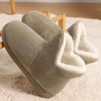 2025 Winter Warm Shoes Woman Men Indoor Slippers Soft Plus Couples Home Floor Snow Boots Anti-slip Female House Footwear