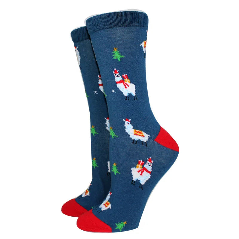 New Arrival Winter Women socks Cotton Long Christmas Socks Casual Men's Socks Santa Claus Christmas Gift Creative Socks 37-45
