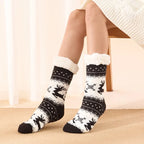 Christmas Elk Floor Socks Xmas Winter Fleece Sleeping Carpet socks Merry Christmas Gift Feliz Navidad Happy New Year 2026