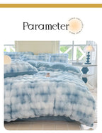 2025 New Class A Bubble Rabbit Fleece Quilt Cover  Thicken The Warm Duvet Cover in Autumn and Winter Skin-friendly Bedding