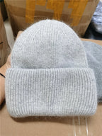 Knitted Winter Hats for Women Men Lover Couple Chirstmas Snow Beanie Retro  Baggy Pompom Thick Warm Cap