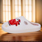Winter Lovely Women Slippers Christmas Santa Claus Elk Plush Slippers Girls Fashion Indoor Slides Couples Soft Flat House Shoes