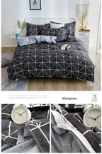 Fall Simple plaid Style Duvet Cover 220x240 Quilt Cover 1PCS Comforter Covers for double twin queen king bed size Plaid bedding