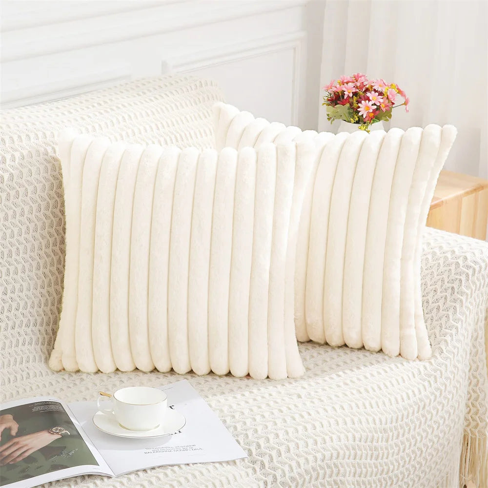 Housse de Coussin - Fluffy Rayé