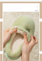 Winter Plush Couple Slippers for Men & Women Ultra Soft Memory Foam Cloud Comfort Non-Slip Thick Sole Indoor/Outdoor House Shoes