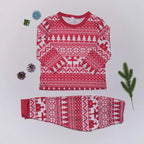 Winter 2025 Allover Print Christmas Pajamas Set Adult Kids Matching Clothes Soft Sleepwear Baby Dog Pjs Xmas Pyjamas Family Look