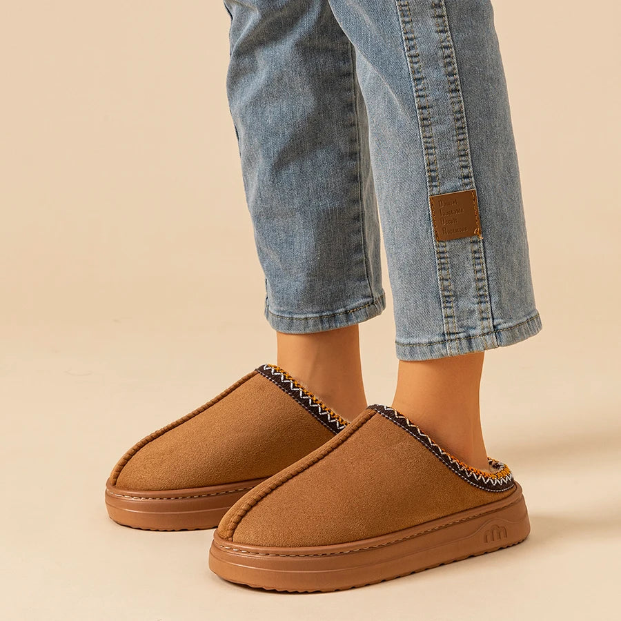 Pantoufles D'Hiver Femme - Fourrure