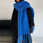 New Cashmere Scarf Woman Black Red Scarf Winter Scarves Ladies Scarf Warm XWJ12