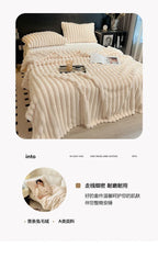 Plaid Rayé - Fibre de Bambou