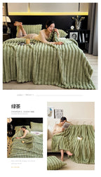 Plaid Rayé - Fibre de Bambou