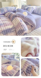 2025 New Class A Bubble Rabbit Fleece Quilt Cover  Thicken The Warm Duvet Cover in Autumn and Winter Skin-friendly Bedding
