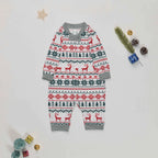 Christmas Family Pajamas Set Mom Daughter Dad Son Matching Outfits Cute All Over Print Homewear Boys Girls Pjs Xmas Look Pyjamas