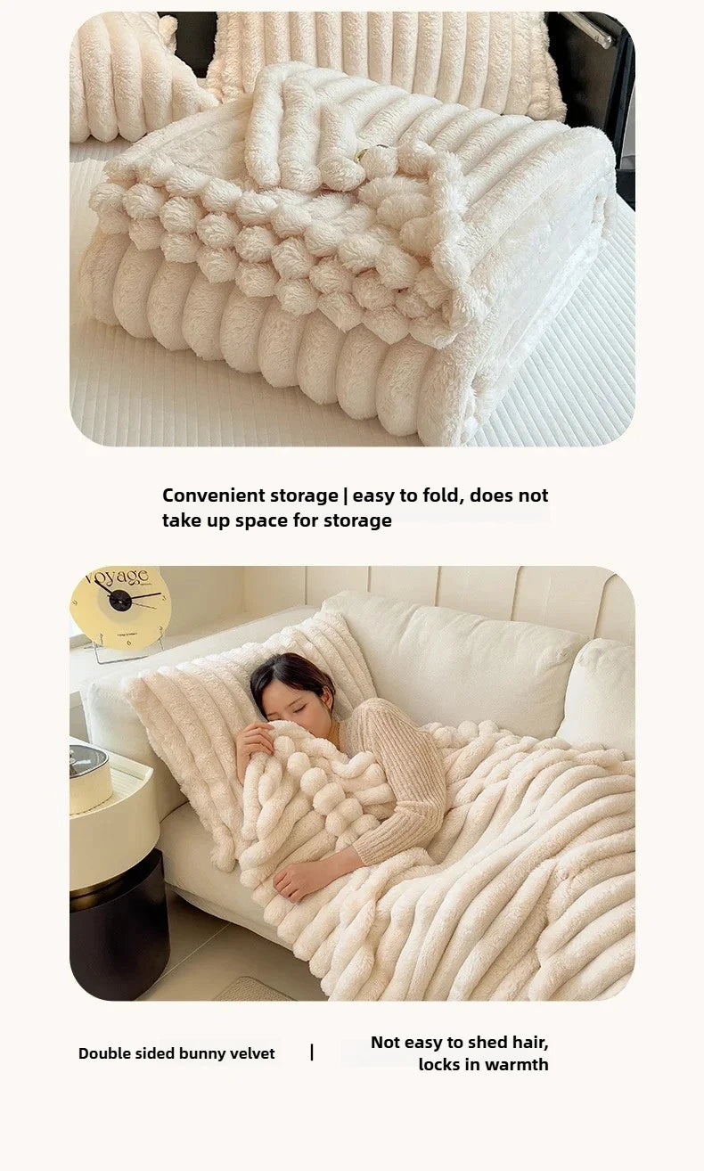 Plaid Rayé - Fibre de Bambou