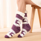Christmas Elk Floor Socks Xmas Winter Fleece Sleeping Carpet socks Merry Christmas Gift Feliz Navidad Happy New Year 2026