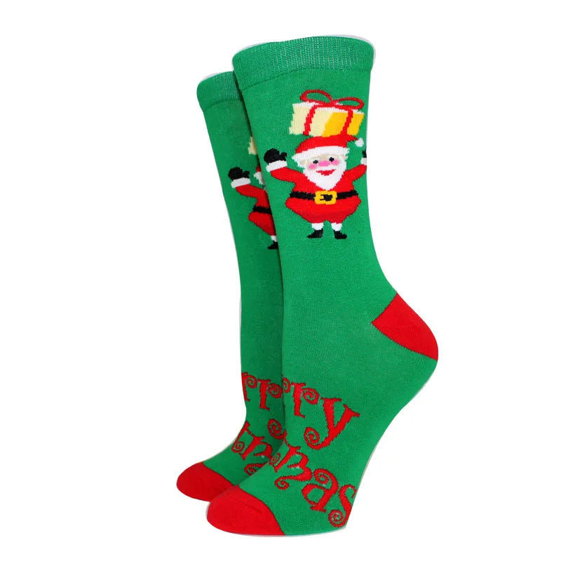 New Arrival Winter Women socks Cotton Long Christmas Socks Casual Men's Socks Santa Claus Christmas Gift Creative Socks 37-45