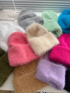 Candy Color Winter Hats Woman Cozy Knitted Beanie Women Keep Warm Soft Slouchy Baggy Cap Female Christmas Gift Fashion Casual