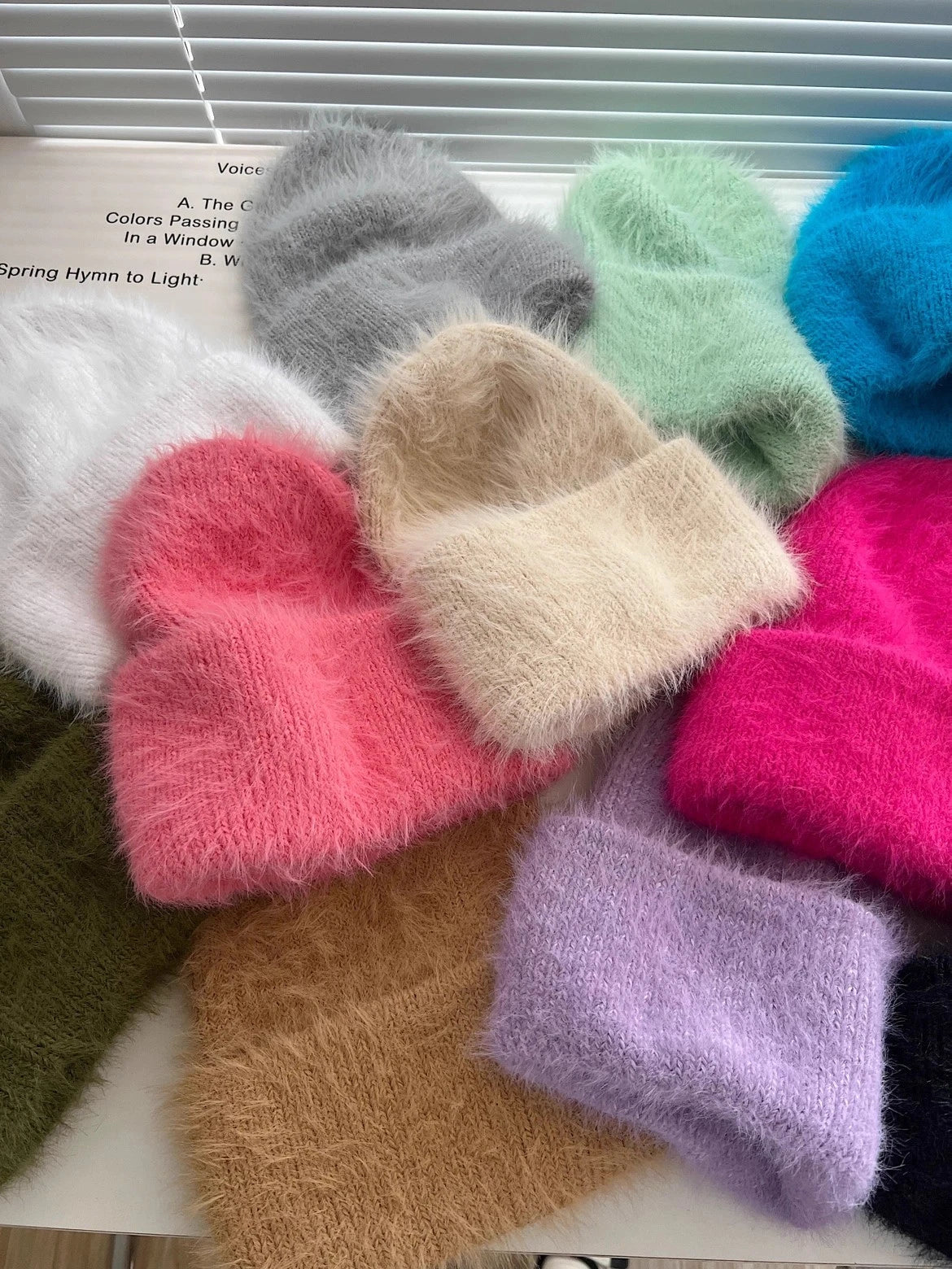 Candy Color Winter Hats Woman Cozy Knitted Beanie Women Keep Warm Soft Slouchy Baggy Cap Female Christmas Gift Fashion Casual